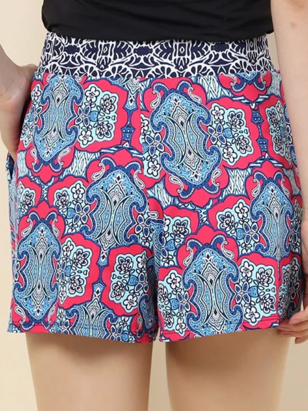 Tommy Bahama Rivera Tile Pullon Short | Size Medium - Picture 3 of 6
